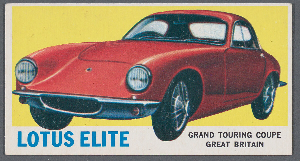 1961 Topps Sports Cars Card Series, Topps Chewing Gum Company (American, Brooklyn), Commercial lithograph