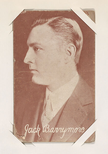 Jack Barrymore from Movie Stars Exhibit Cards series (W401) | The ...