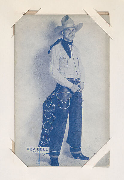 Rex Bell from Western Stars or Scenes Exhibit Cards series (W412), Commercial color photolithograph 
