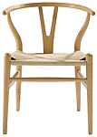 Wishbone Chair, Hans J. Wegner (Danish, Tønder 1914–2007 Copenhagen), Beech wood and paper cord 