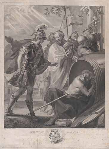 The meeting of Diogenes of Sinope and Alexander the Great