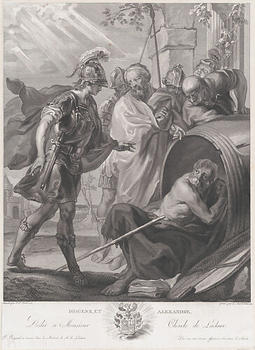 The meeting of Diogenes of Sinope and Alexander the Great