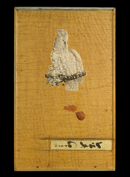 Untitled (Juan Gris Series, Le Soir), Joseph Cornell (American, Nyack, New York 1903–1972 Flushing, New York), Wood, paper collage, corkball, metal hoop, chain and mirror in glass and wood box construction