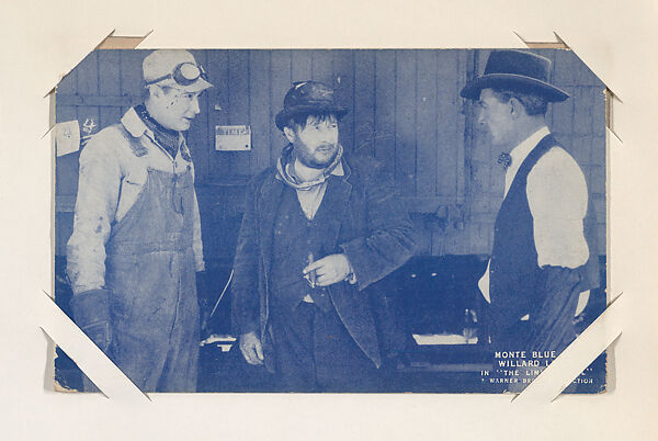 Monte Blue and Willard Louis in "The Limited Mail" from Scenes from Movies Exhibit Cards series (W404), Commercial color photolithograph 