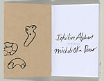 Intuitive Alphabet, Michele Oka Doner (American, born Miami Beach, Florida, 1945), artist's book