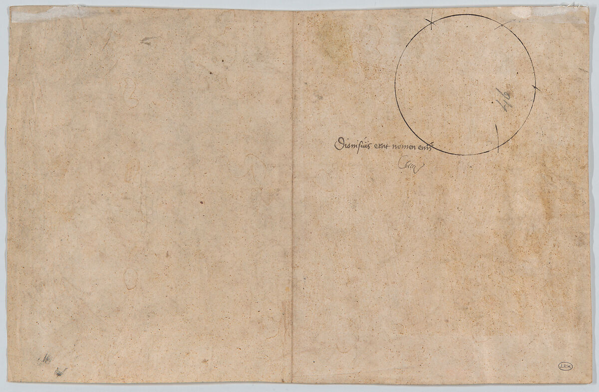 The Holy Kinship, Master of the Drapery Studies (German, active Strasbourg, ca. 1470–1500), Pen and brown ink