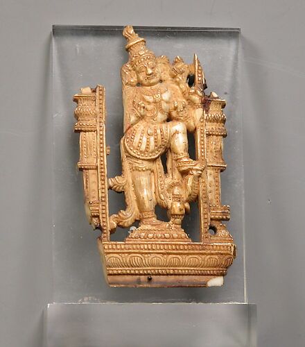 Openwork Panel Depicting a Door Guardian (Dvarapala)