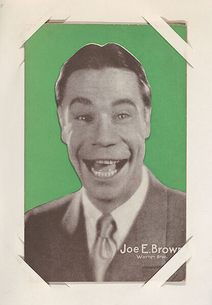 Joe E. Brown from Movie Stars Exhibit Cards series (W401), Commercial color photolithograph 
