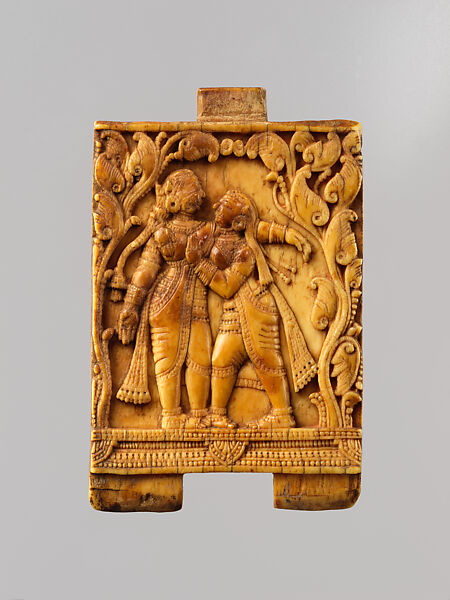 Panel with Krishna and Gopis, Ivory, India (Orissa) 