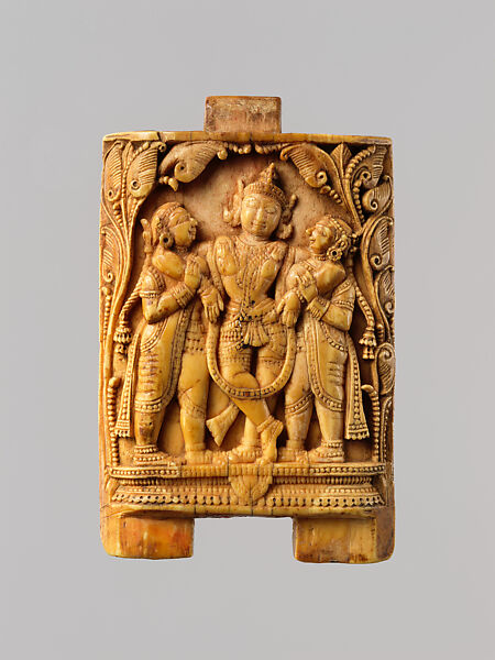 Panel with Krishna and Gopis, Ivory, India (Orissa)