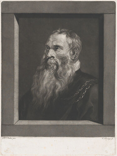 Portrait of an old man with a beard