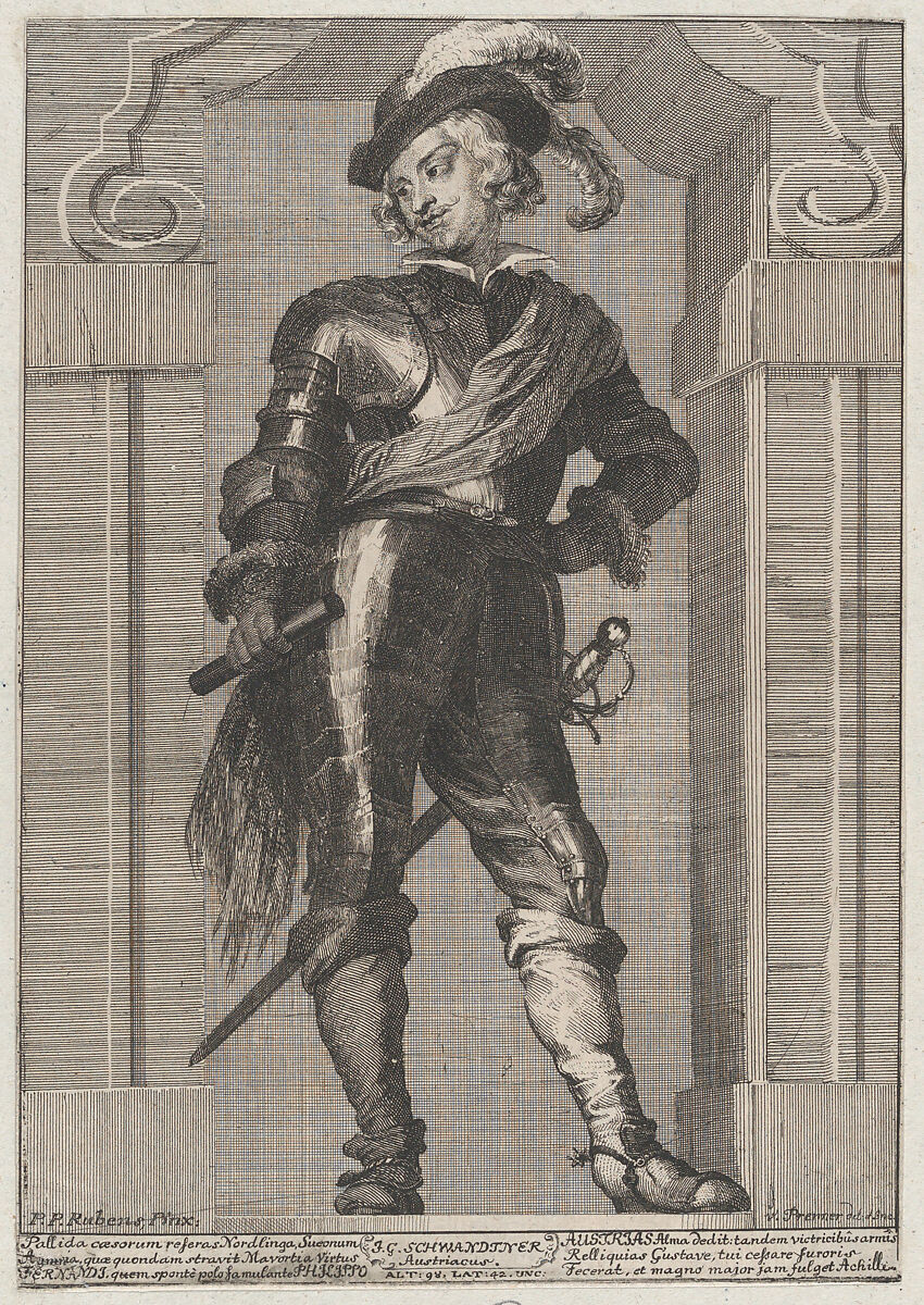 Portrait of Cardinal Infante Ferdinand of Austria, Anton Joseph von Prenner (Austrian, Wallerstein 1683–1761 Vienna), Etching 