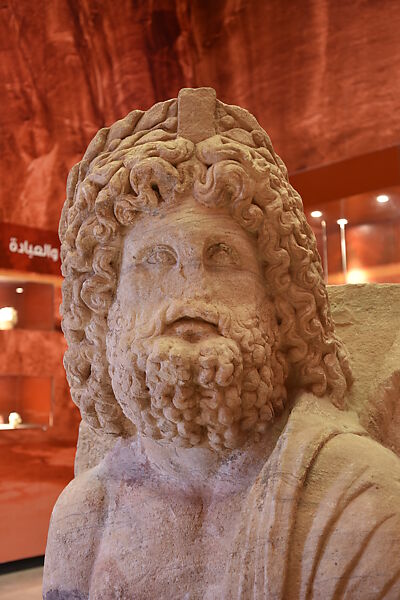 Bust of Zeus-Dushara, Limestone 