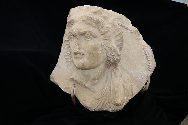 Bust of Helios, Limestone 