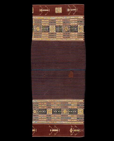Letros ceremonial cloth (tais), Silk, cotton, Timor 