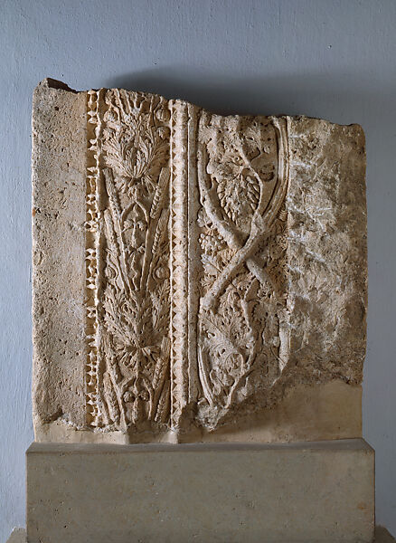 Fragment of doorjamb, Limestone 