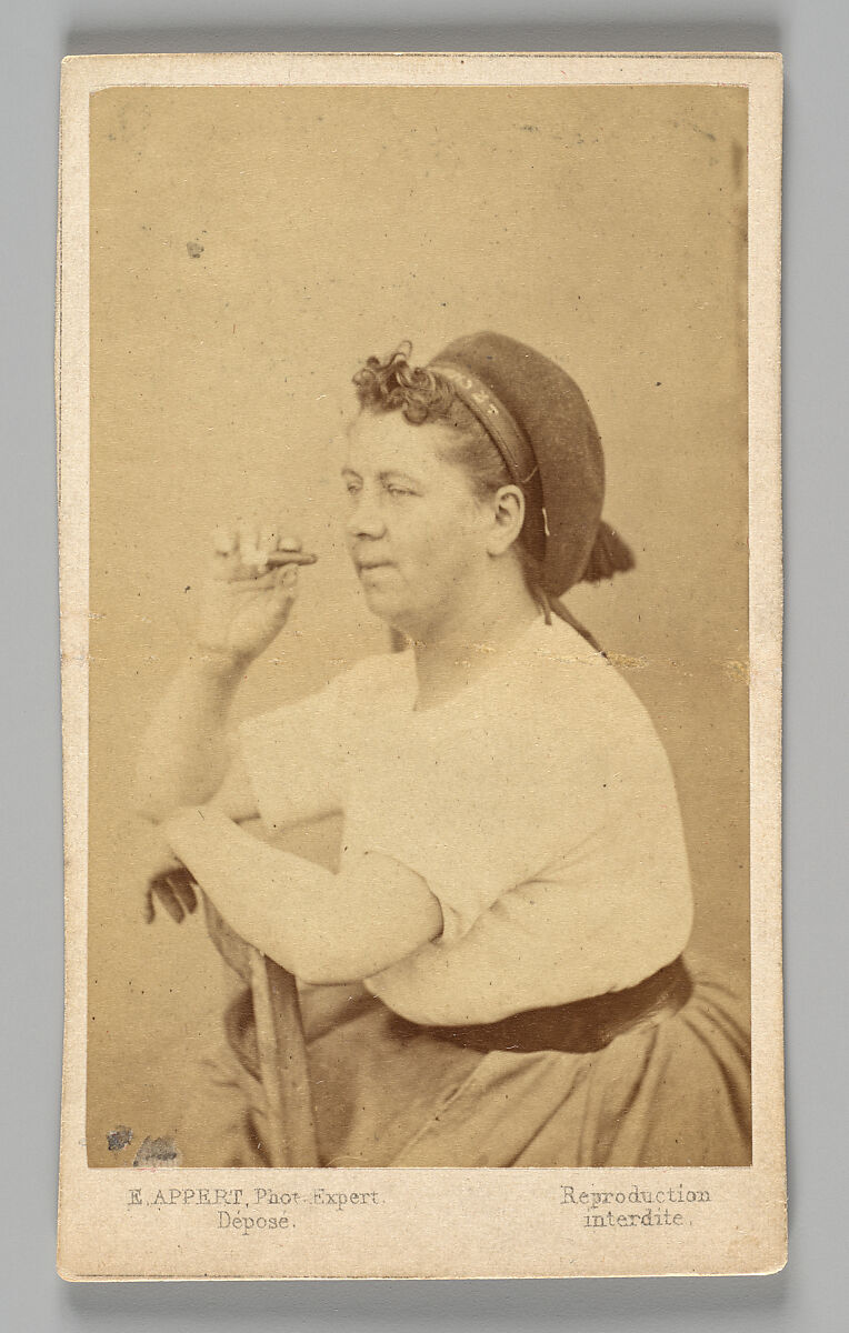 [Member of the Paris Commune: Hortense David, pointeuse à la Porte Maillot dans l’artillerie des fédérés, à perpétuité], Ernest Eugène Appert  French, Albumen silver print