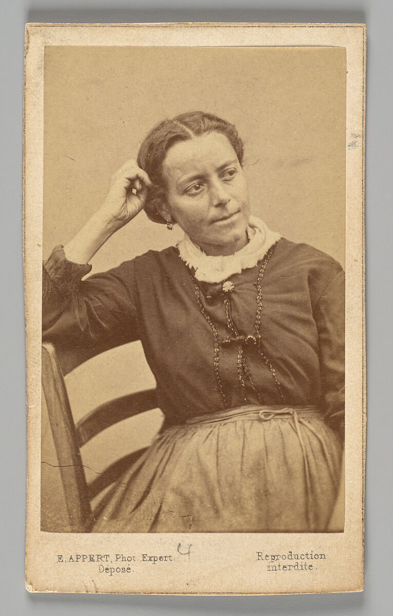 [Member of the Paris Commune: Marie Grivot, orateur de club, perpétuité], Ernest Eugène Appert  French, Albumen silver print