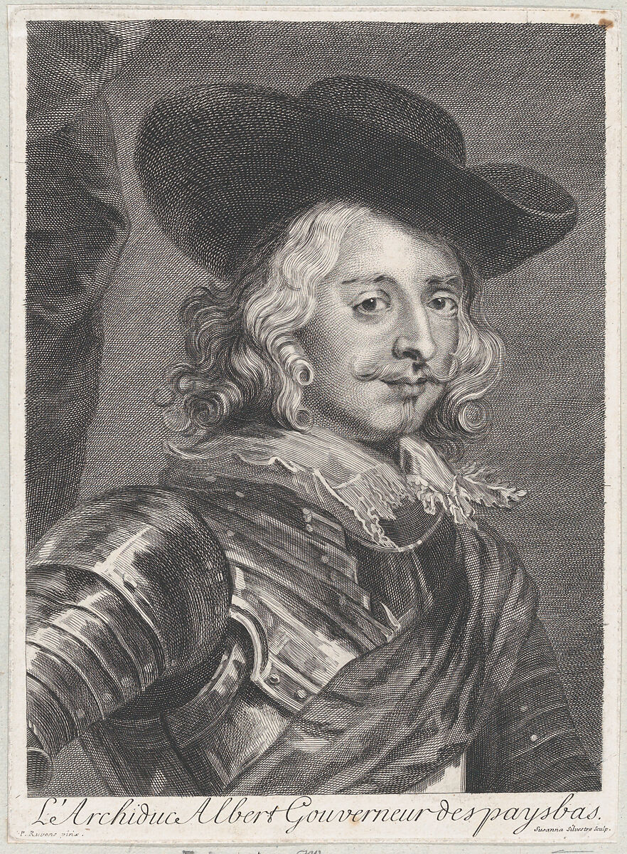 Portrait of Cardinal-Infante Ferdinand of Austria, Suzanne Elizabeth Silvestre (French, 1694–1738), Engraving 