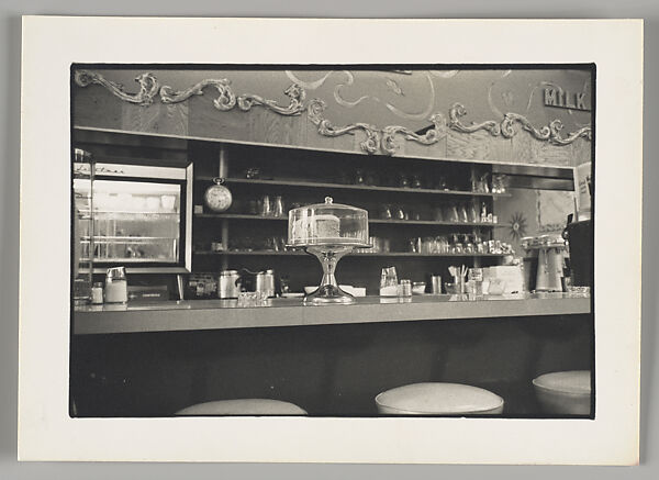 [Diner Counter with Cake Stand], William Eggleston (American, born Memphis, Tennessee, 1939), Gelatin silver print 