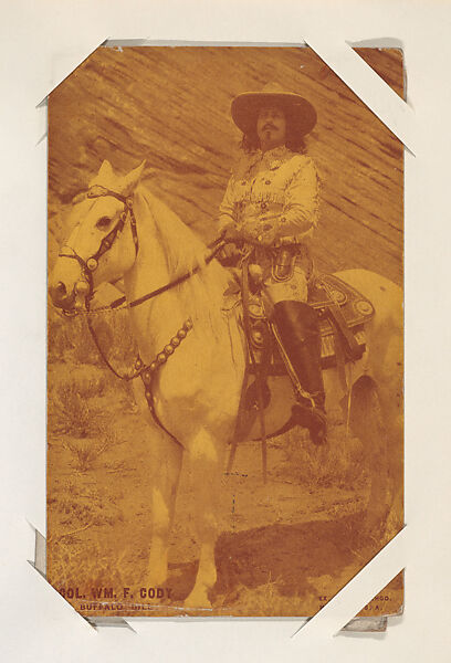 Col. Wm. F. Cody from Western Stars or Scenes Exhibit Cards series (W412), Exhibit Supply Company, Commercial color photolithograph 