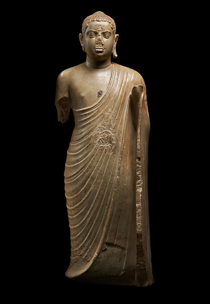 Buddha, Limestone, India ,Alluru, Virulapadu, Krishna district, Andhra Pradesh