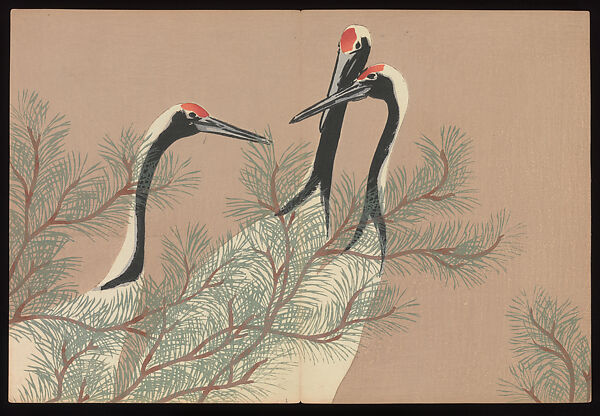 Flowers of a Hundred Worlds (Momoyogusa), Kamisaka Sekka (Japanese, 1866–1942), Set of three woodblock-printed books; ink and color on paper, Japan 