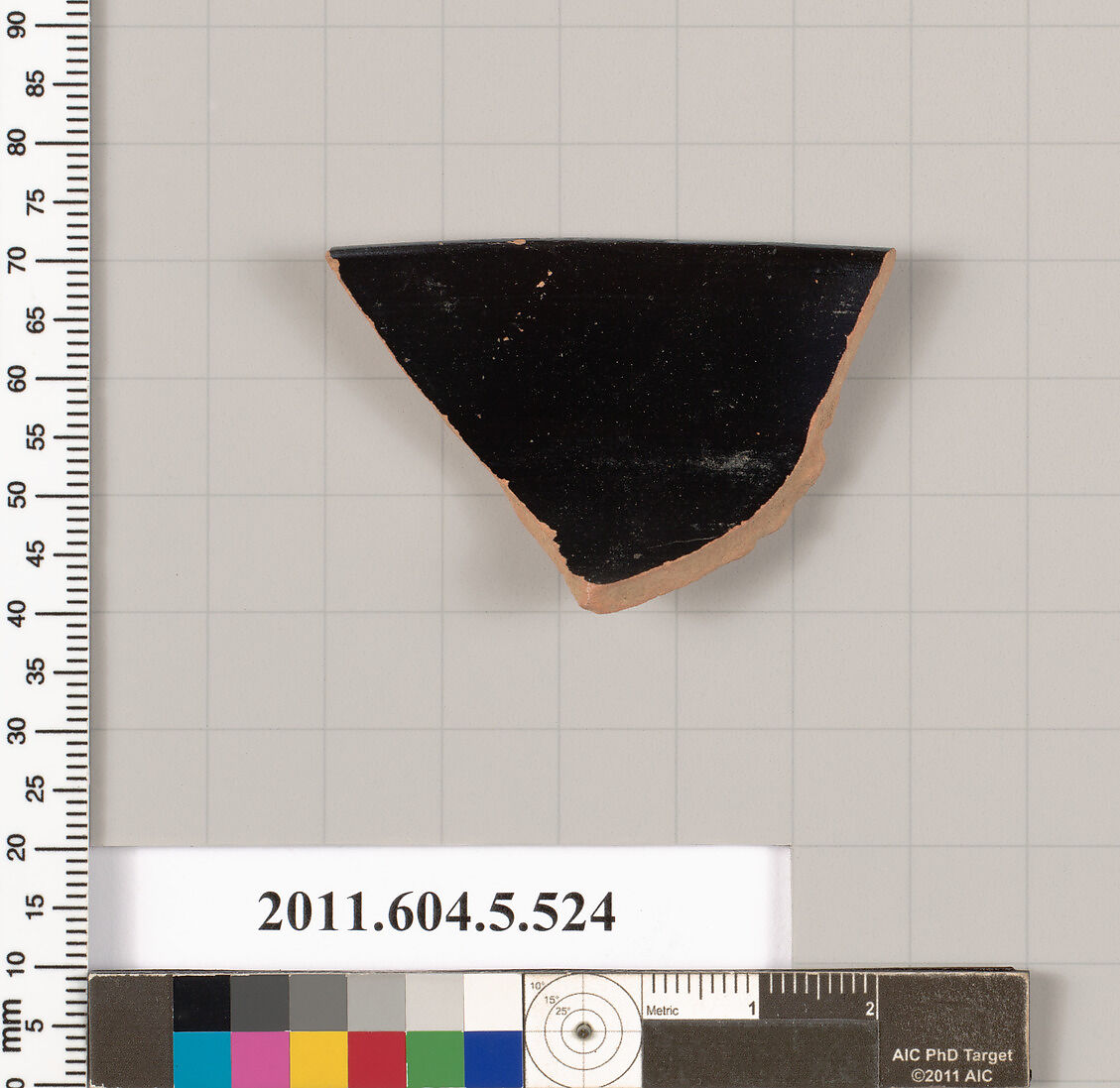 Terracotta rim fragment of a kylix (drinking cup), Terracotta, Greek, Attic