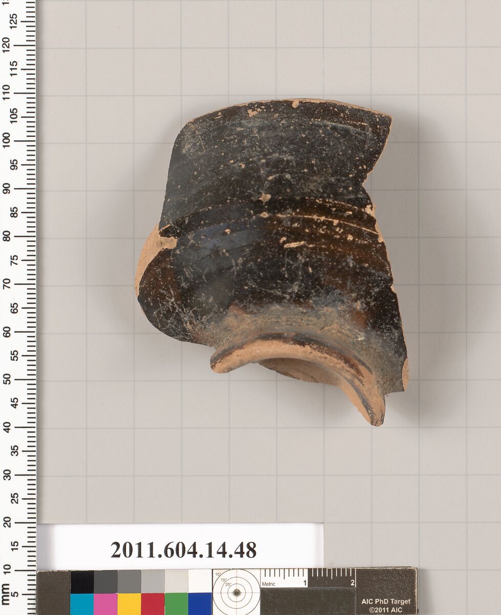 Terracotta rim fragment of a bowl, Terracotta, Unknown fabric 