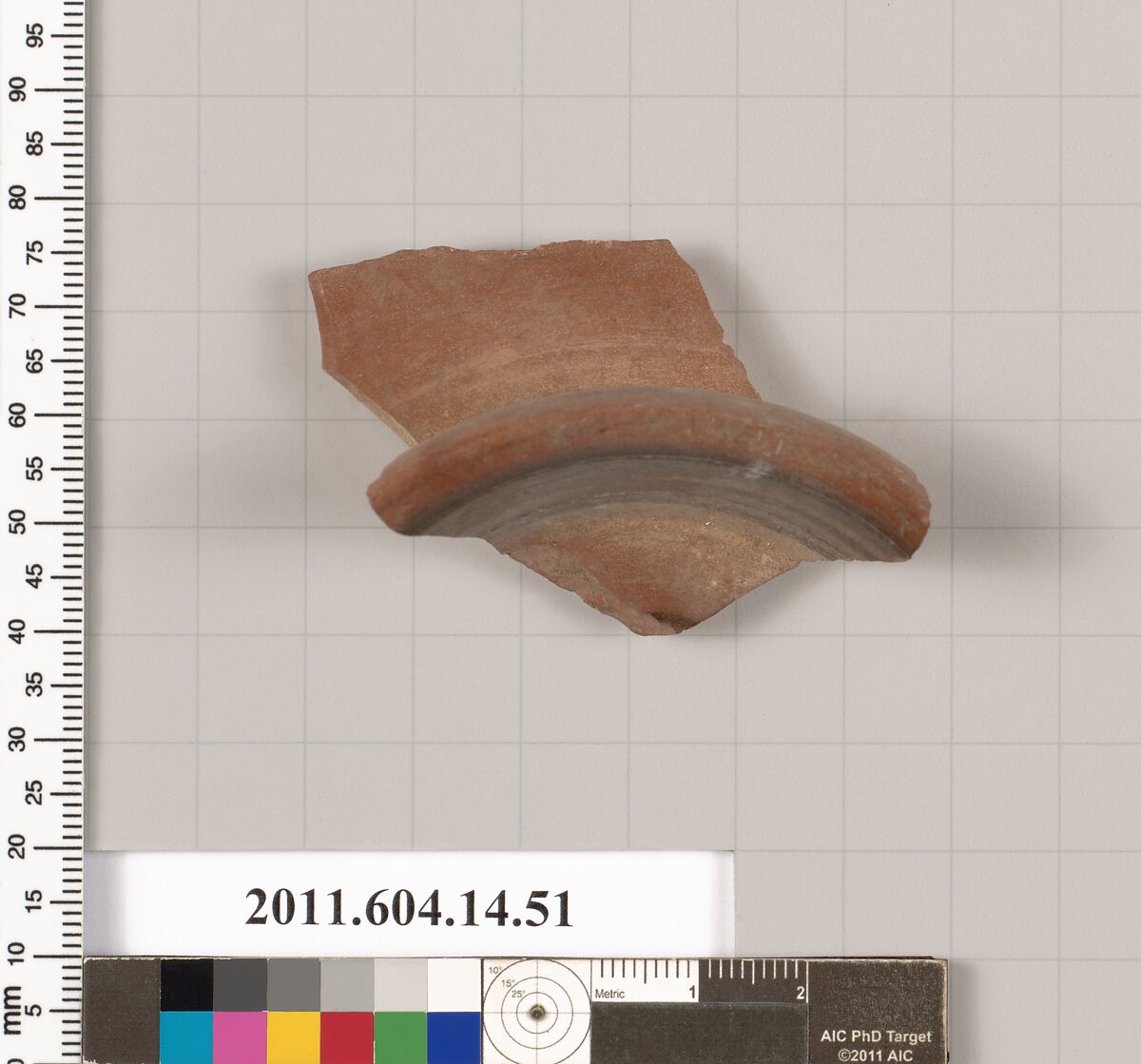 Terracotta fragment of a bowl, Terracotta, Unknown fabric