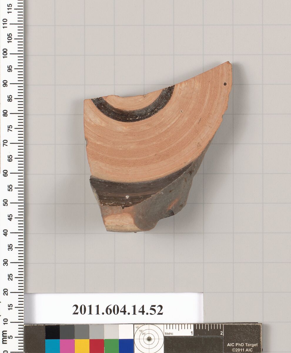 Terracotta fragment of a bowl, Terracotta, Unknown fabric