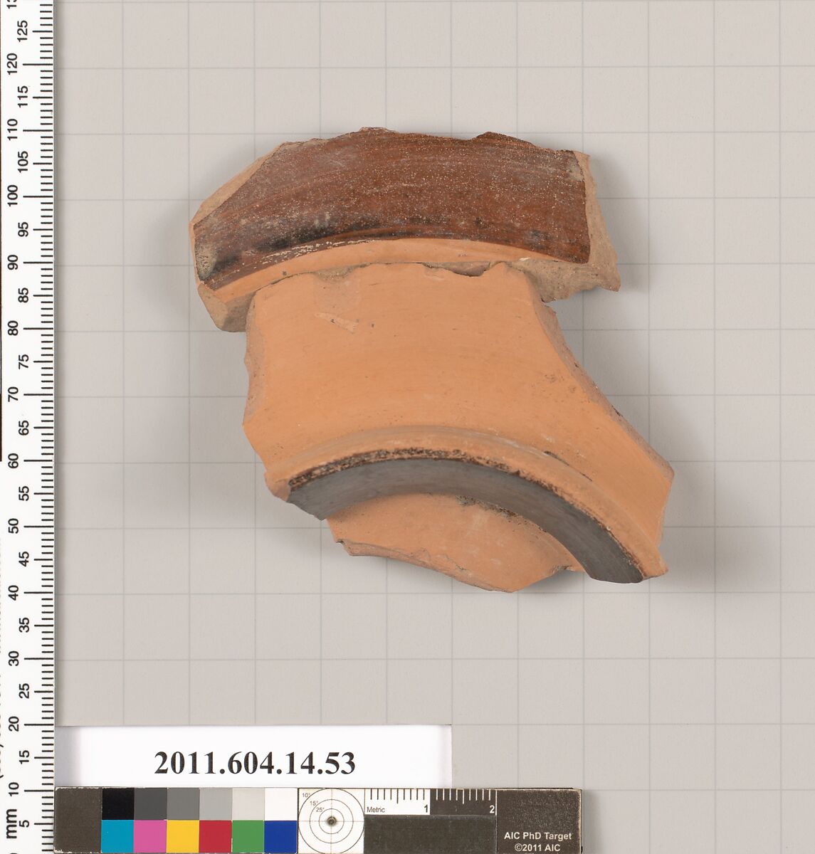 Terracotta fragment of a bowl, Terracotta, Unknown fabric