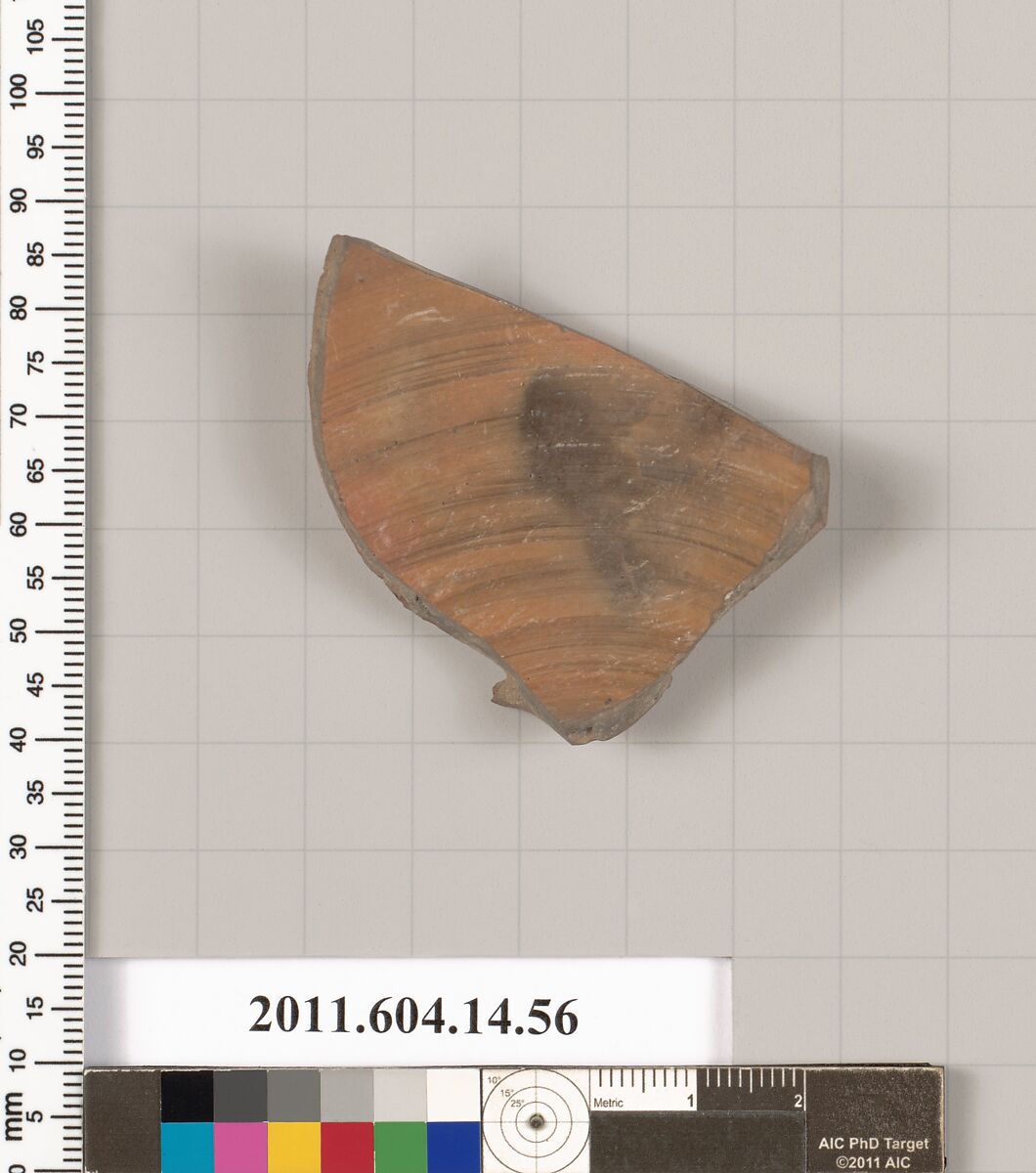 Terracotta fragment of a closed shape, Terracotta, Unknown fabric