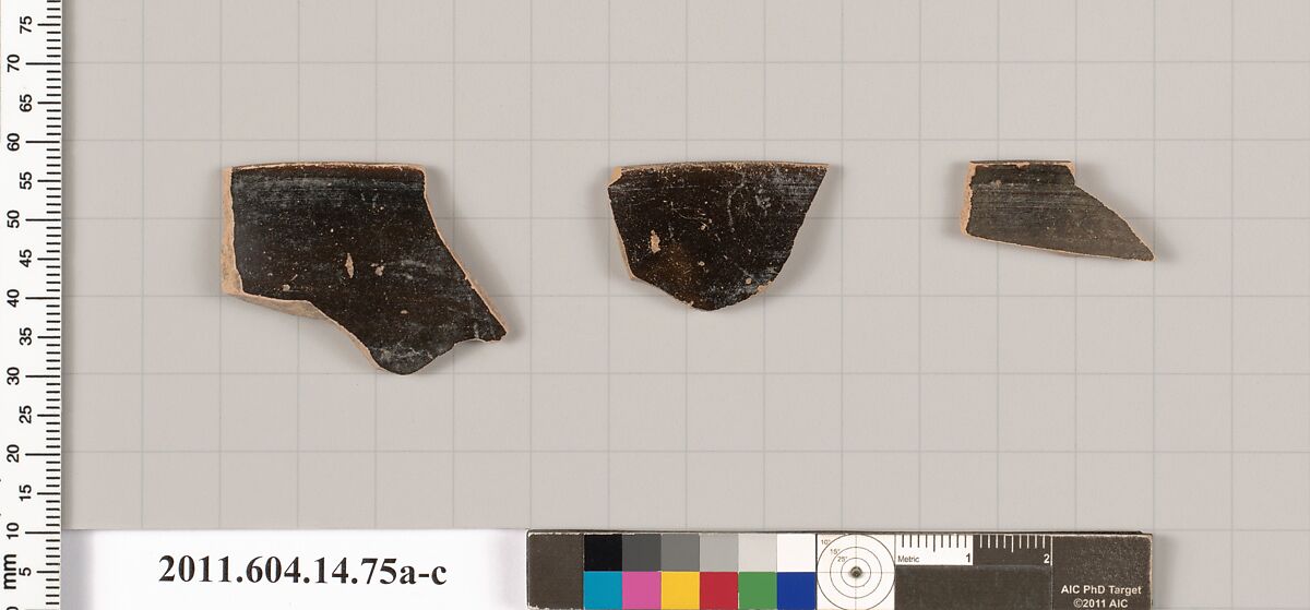 Terracotta rim fragments of kylikes (drinking cups), Terracotta, Unknown fabric 