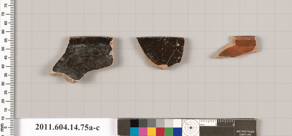 Terracotta rim fragments of kylikes (drinking cups), Terracotta, Unknown fabric