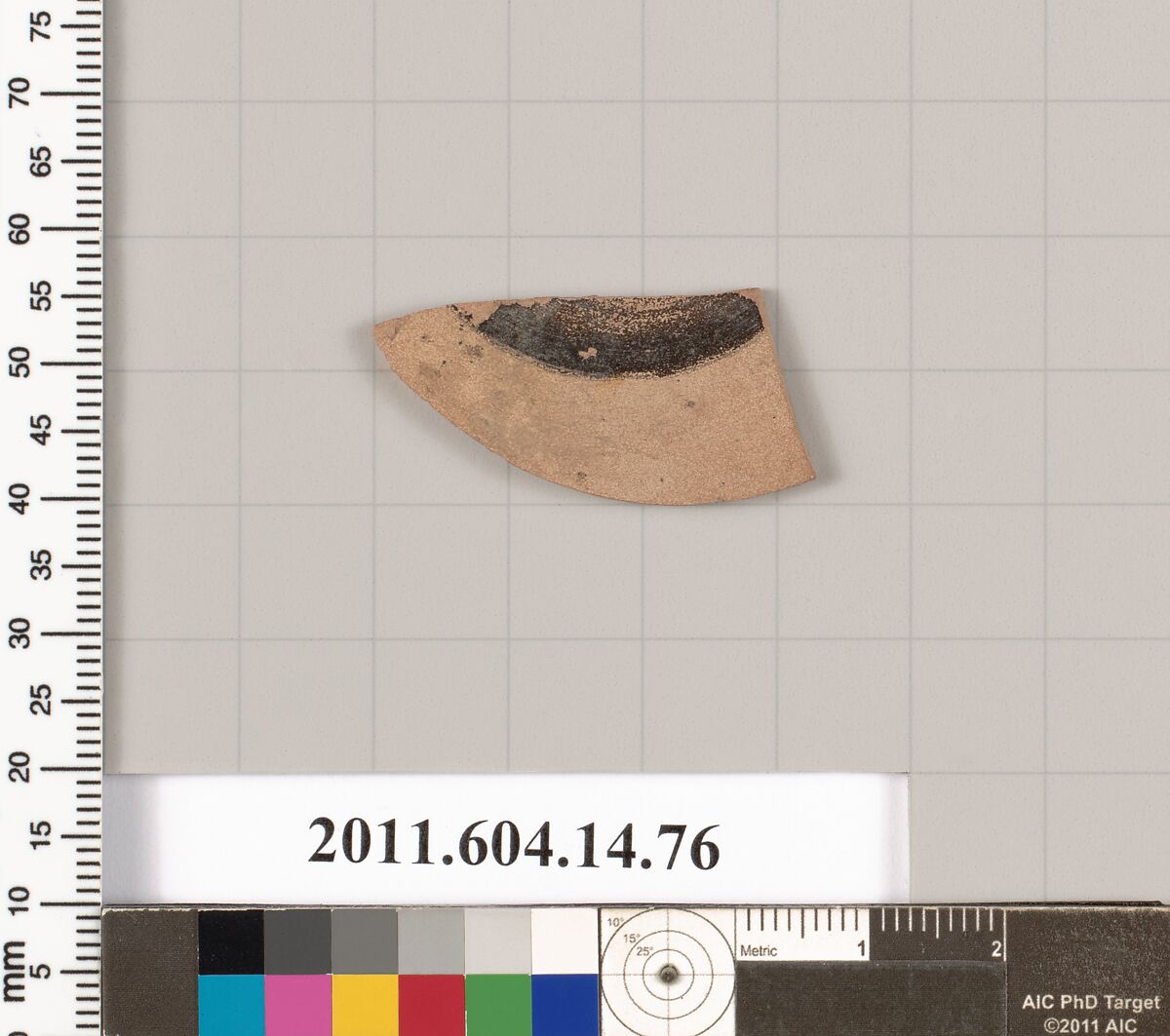 Terracotta fragment of a kylix (drinking cup)?, Terracotta, Unknown fabric