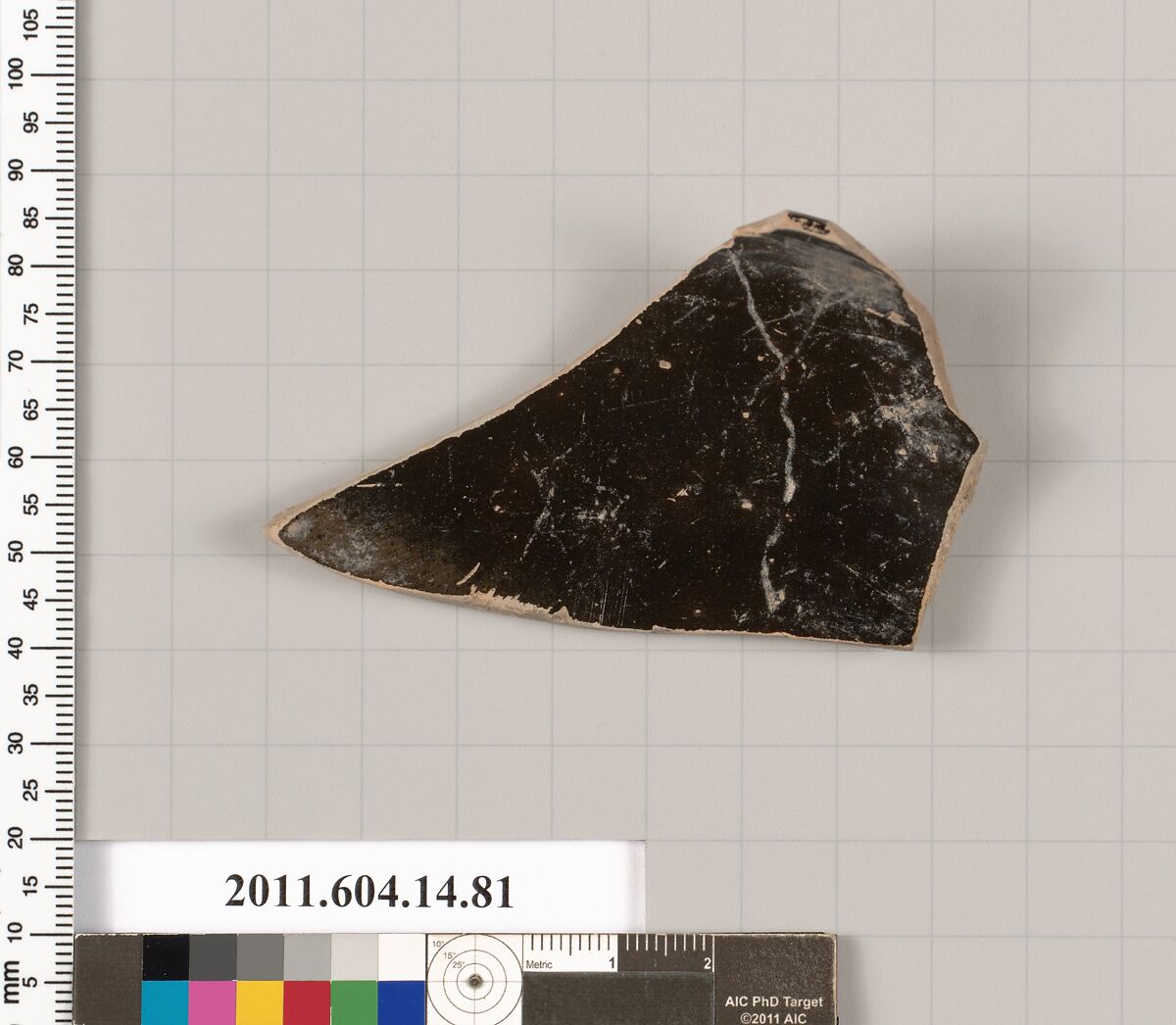 Terracotta rim fragment of a kylix, Terracotta, Unknown fabric 