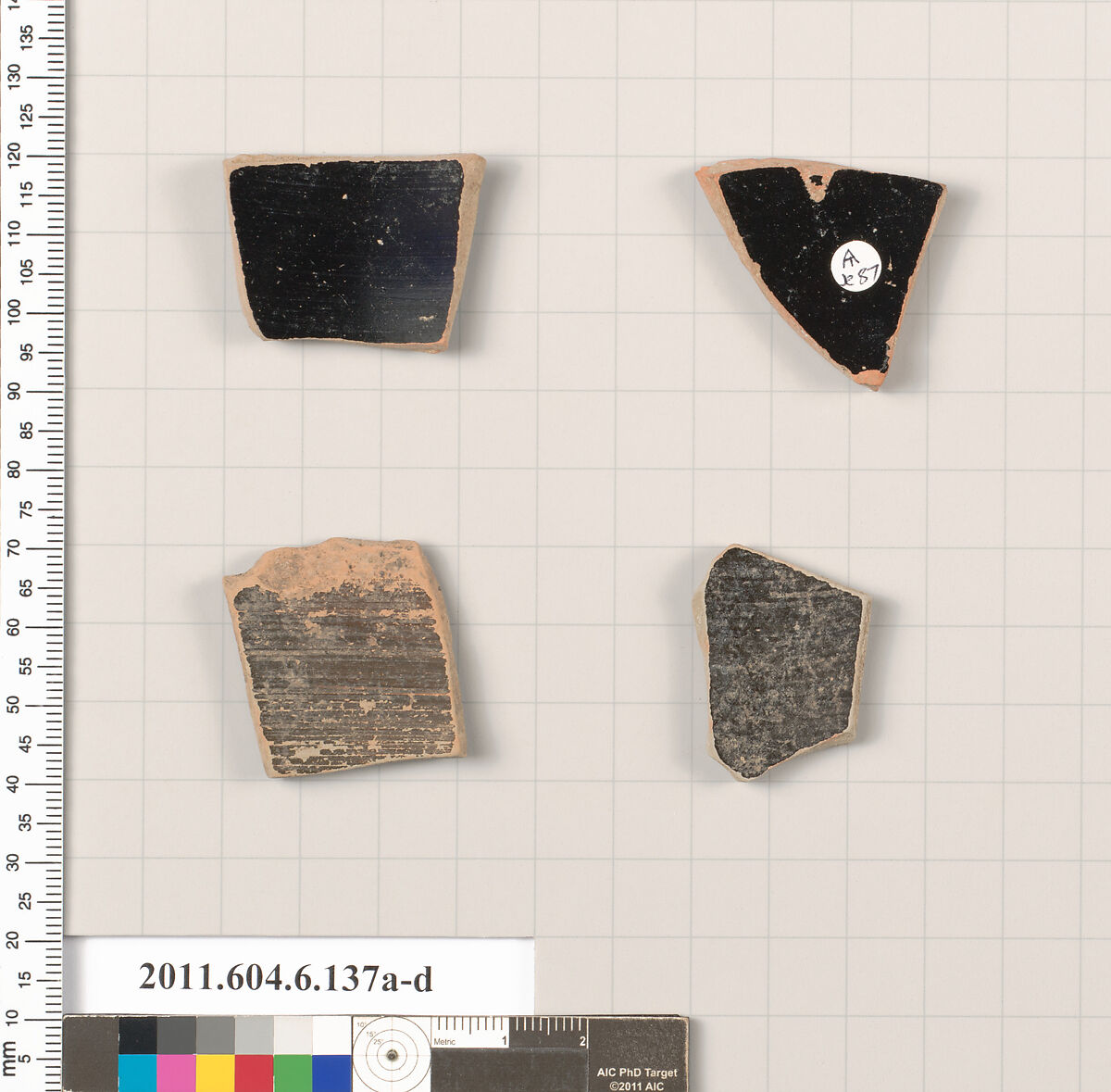 Terracotta fragments of open shapes, Terracotta, Greek, Attic