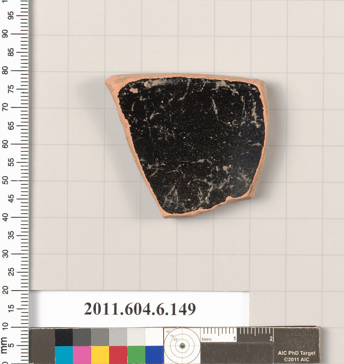 Terracotta fragment of an open shape, Terracotta, Greek, Attic