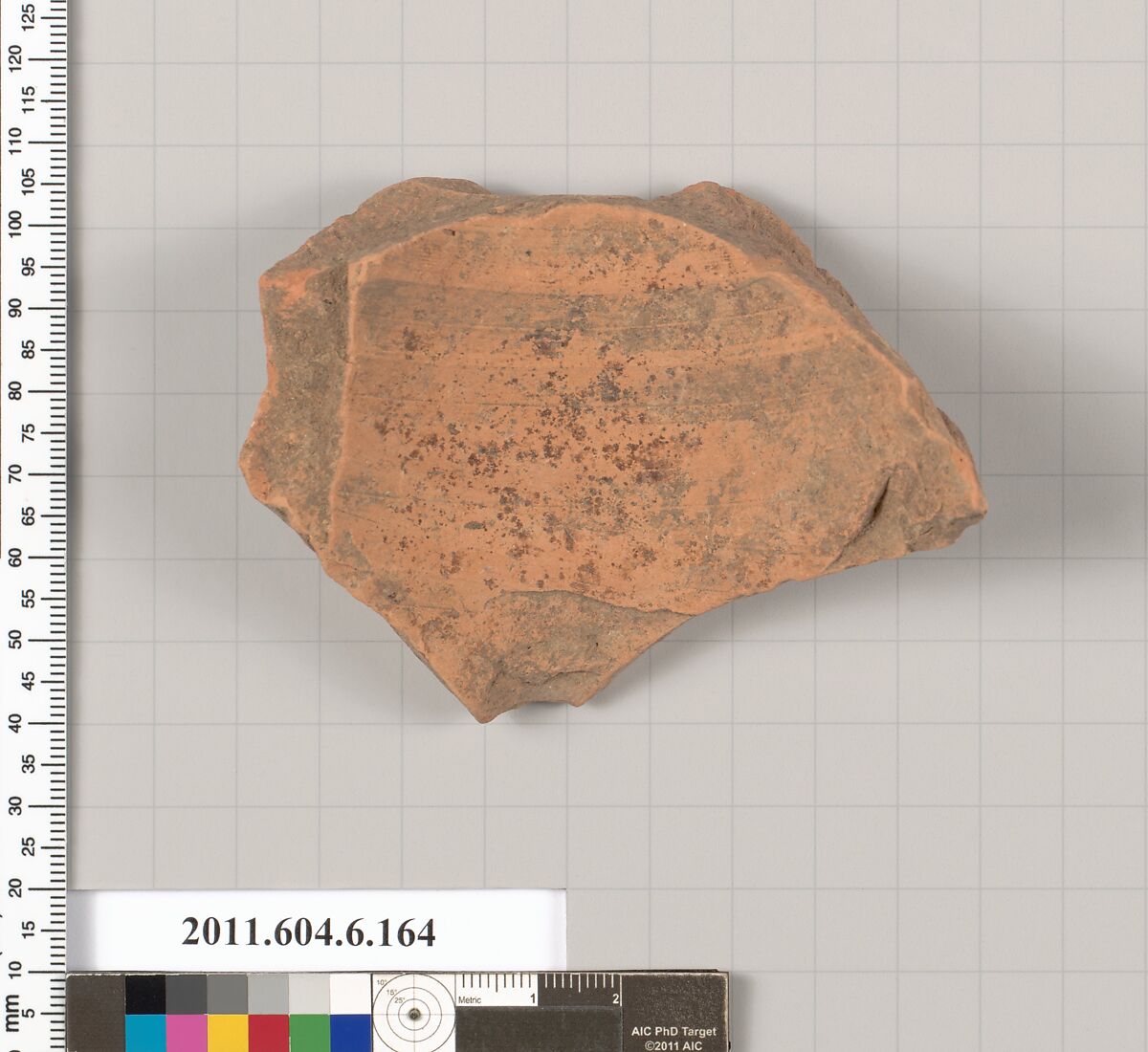 Terracotta fragment of a closed shape, Terracotta, Greek, Attic