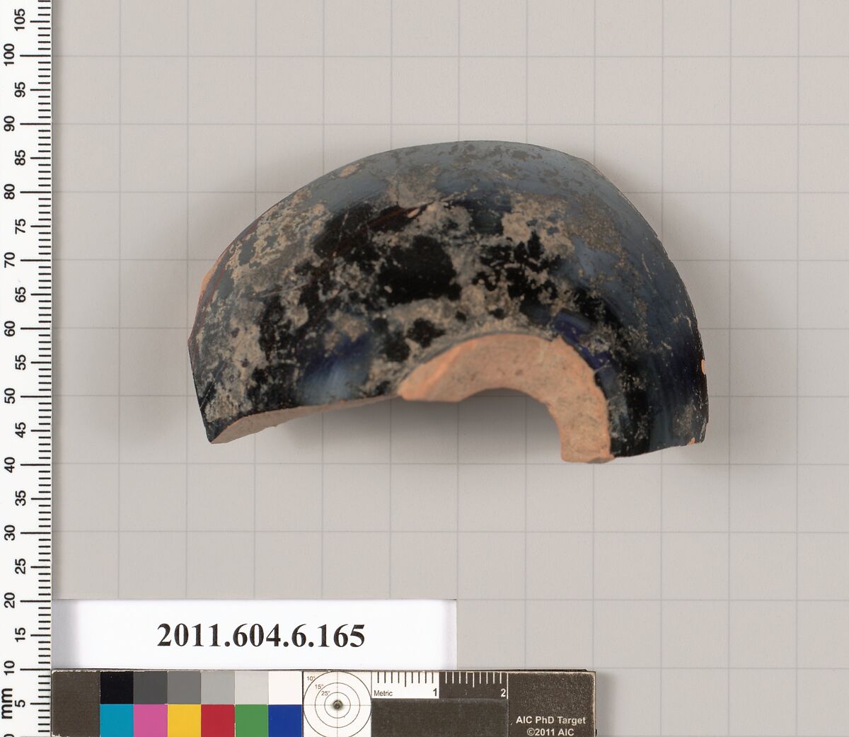 Terracotta fragment of a squat lekythos (oil flask)?, Terracotta, Greek, Attic 