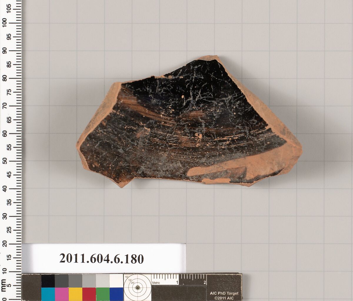 Terracotta fragment of an oinochoe (jug), Terracotta, Greek, Attic