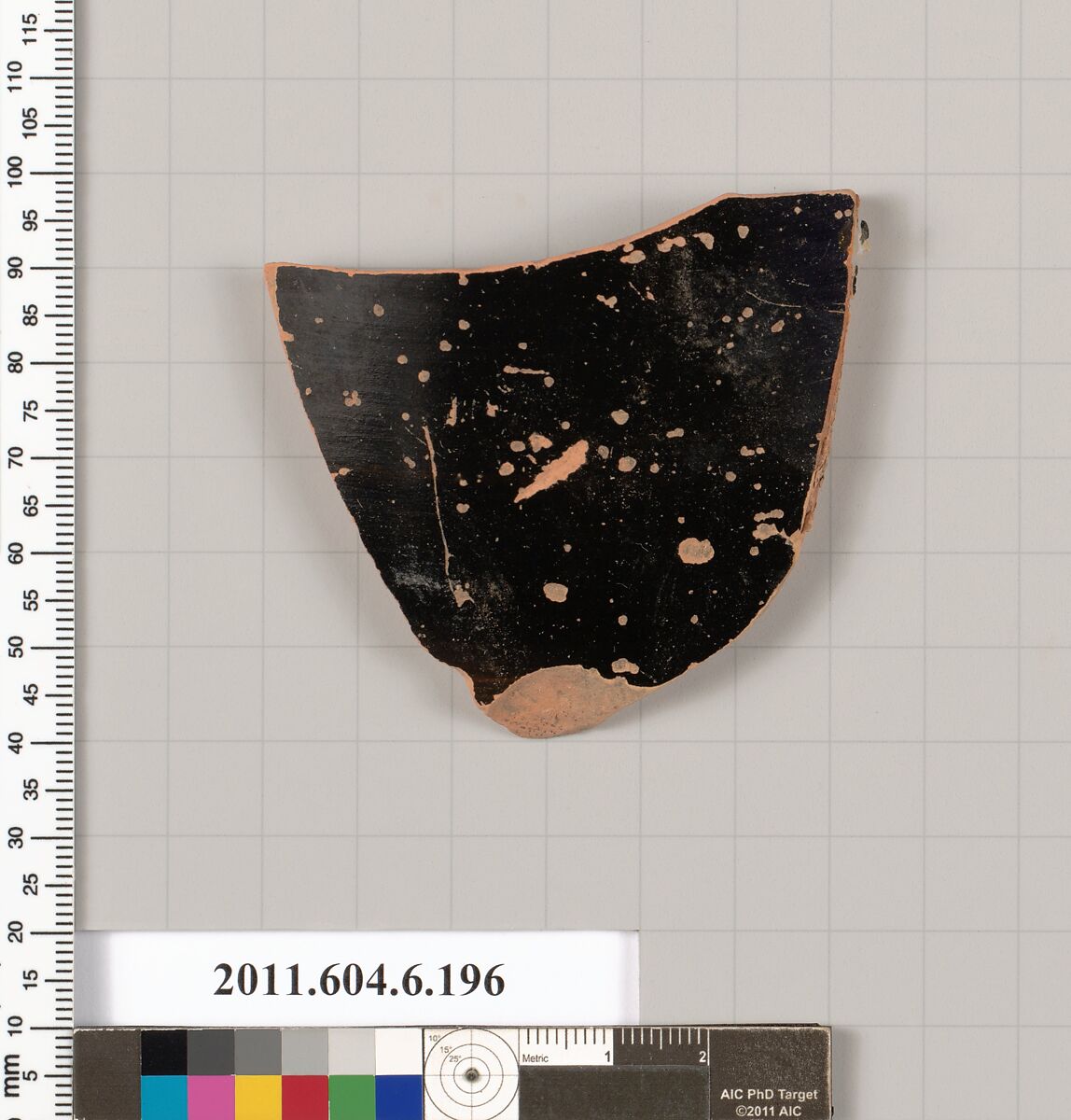 Terracotta fragment of a skyphos (deep drinking cup), Terracotta, Greek, Attic