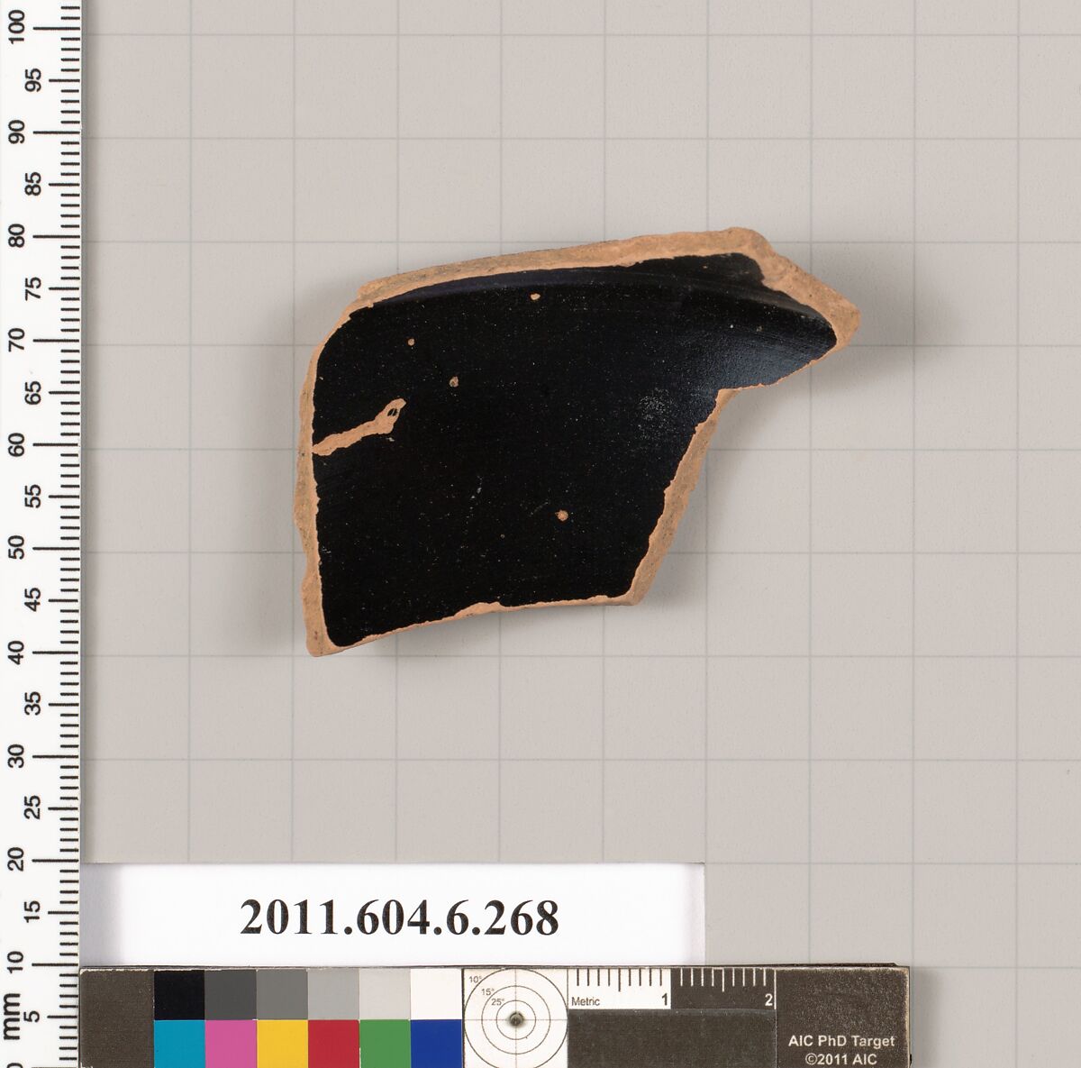 Terracotta fragment of an open shape, Terracotta, Greek, Attic