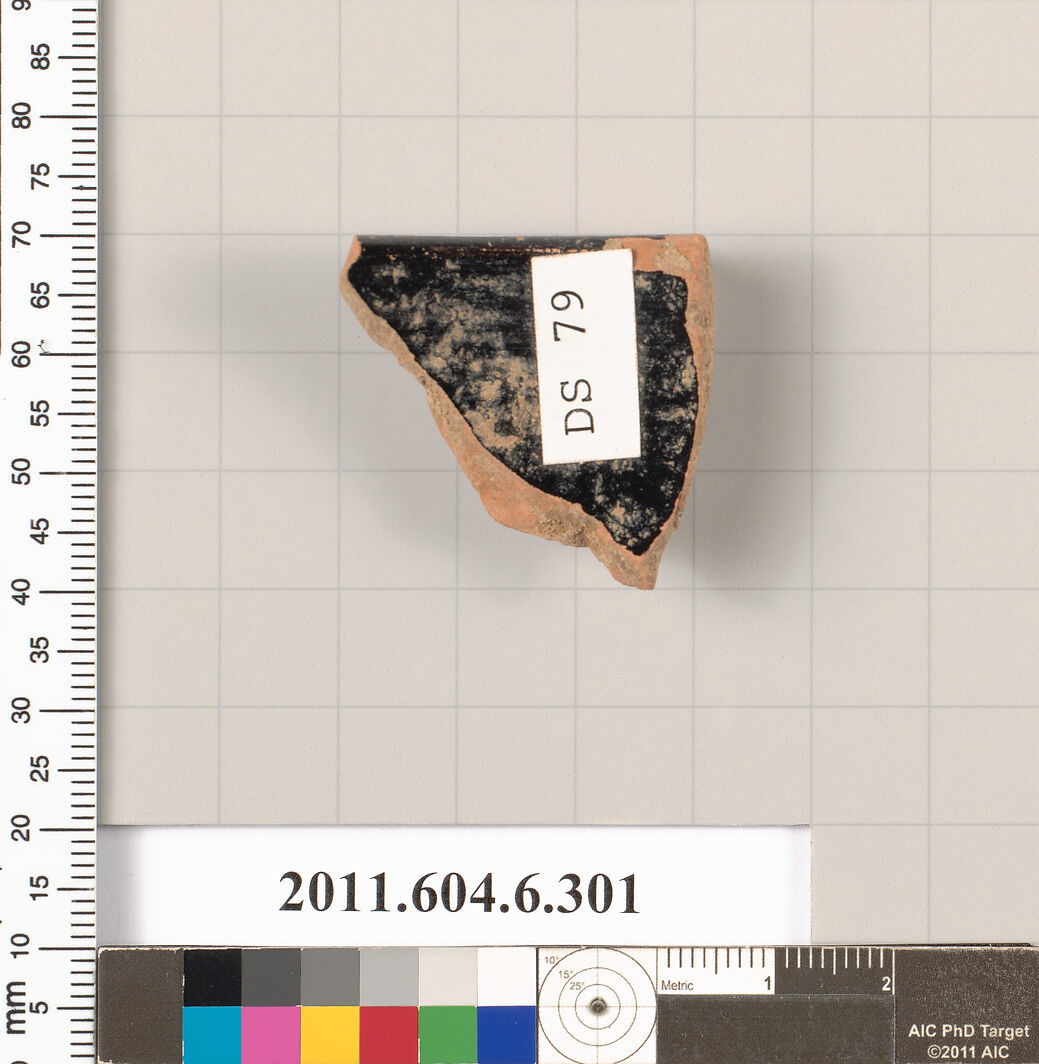 Terracotta fragment of a trefoil oinochoe (jug), Terracotta, Greek, Attic