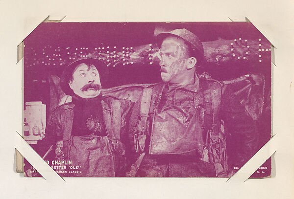 Syd Chaplin in "The Better 'Ole" from Scenes from Movies Exhibit Cards series (W404), Exhibit Supply Company, Commercial photolithograph 