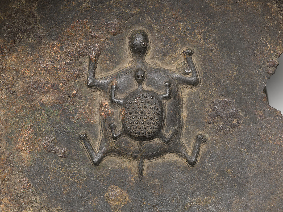 Basin with turtles and fish, Unidentified Artist, Chinese, 14th century, Bronze, China