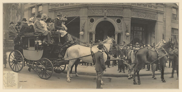 The Coaching Club Riding on the Vigilant, Photogravure (?) 