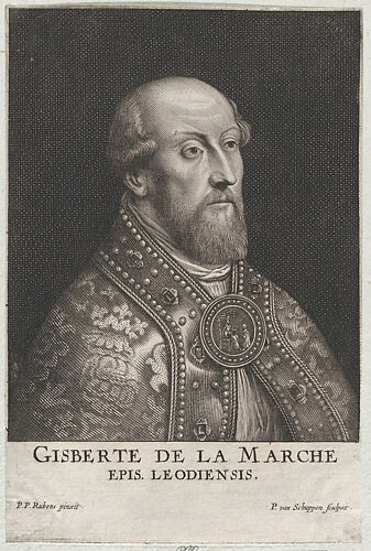 Portrait of Gisbert de la Marche, Bishop of Liège