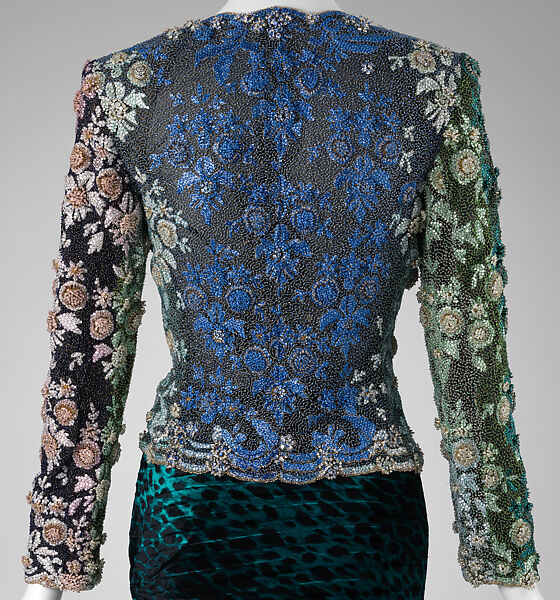 Ensemble, Gianni Versace (Italian, founded 1978), (a) silk, glass; (b) silk, Italian